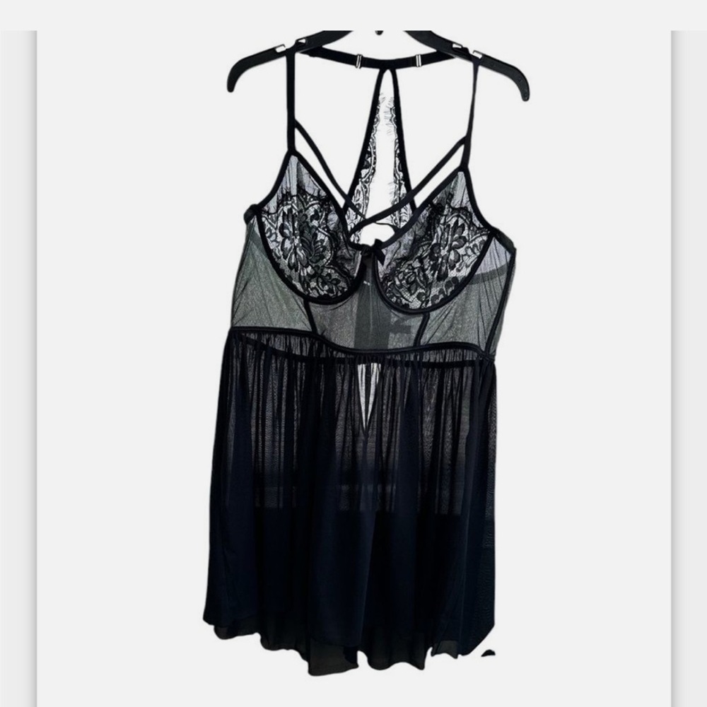 Torrid Black Lace Chemise